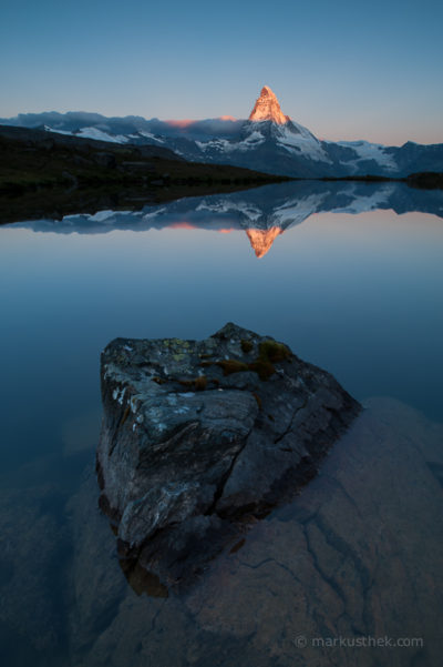 Das Matterhorn bei Sonnenaufgang