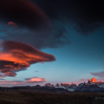 Landschaftsfotografie bei stürmischem Wetter mit einer Lenticularis Wolke.