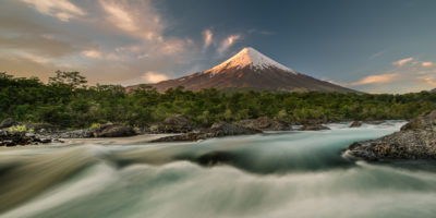 Der schneebedeckte Vulkan Osorno