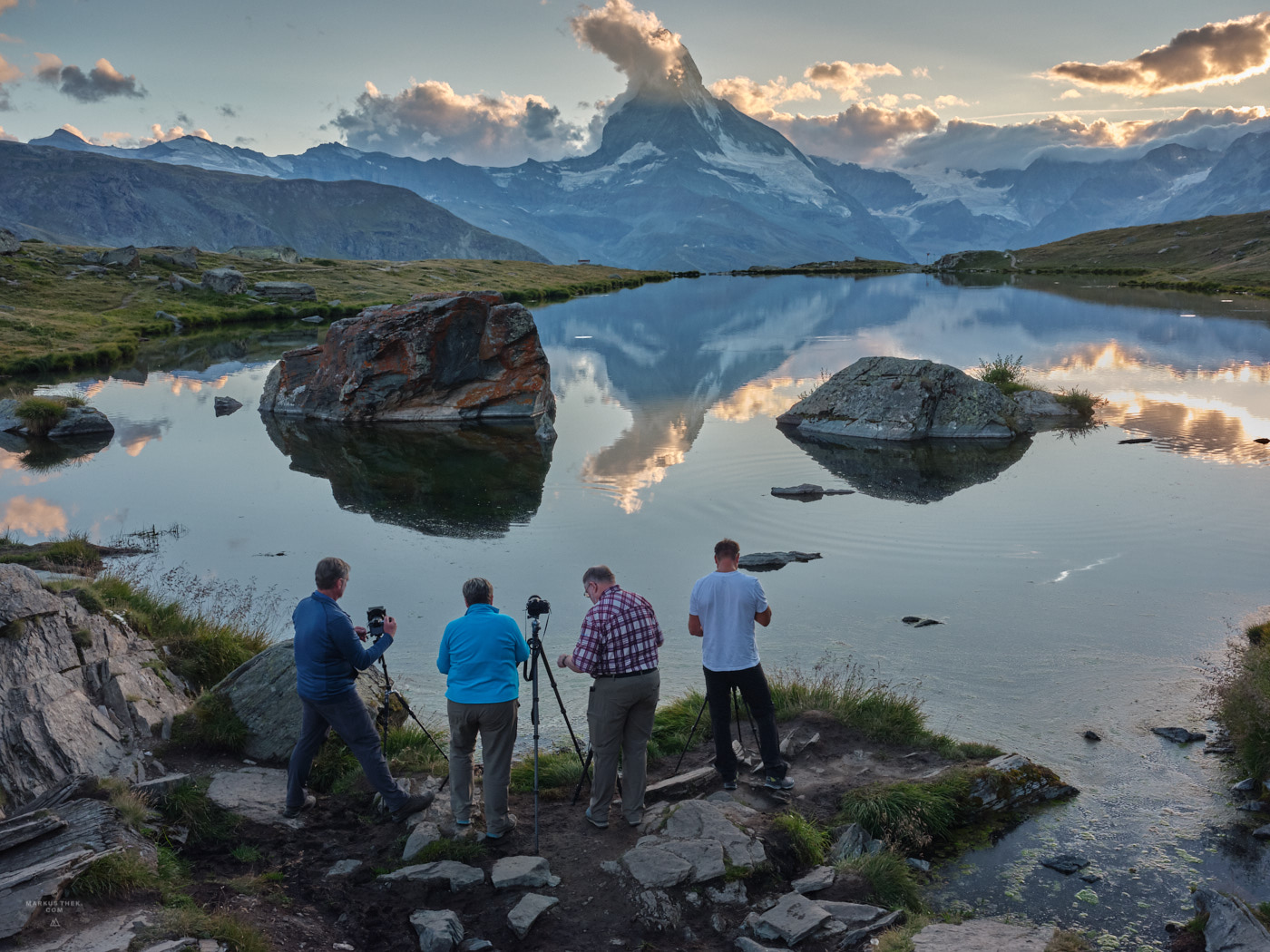 Ein Fotokurs in der Matterhorn-Region. In den Bergen lernen wir das Fotografieren.