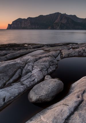 Der Mefjord in Nord-Norwegen